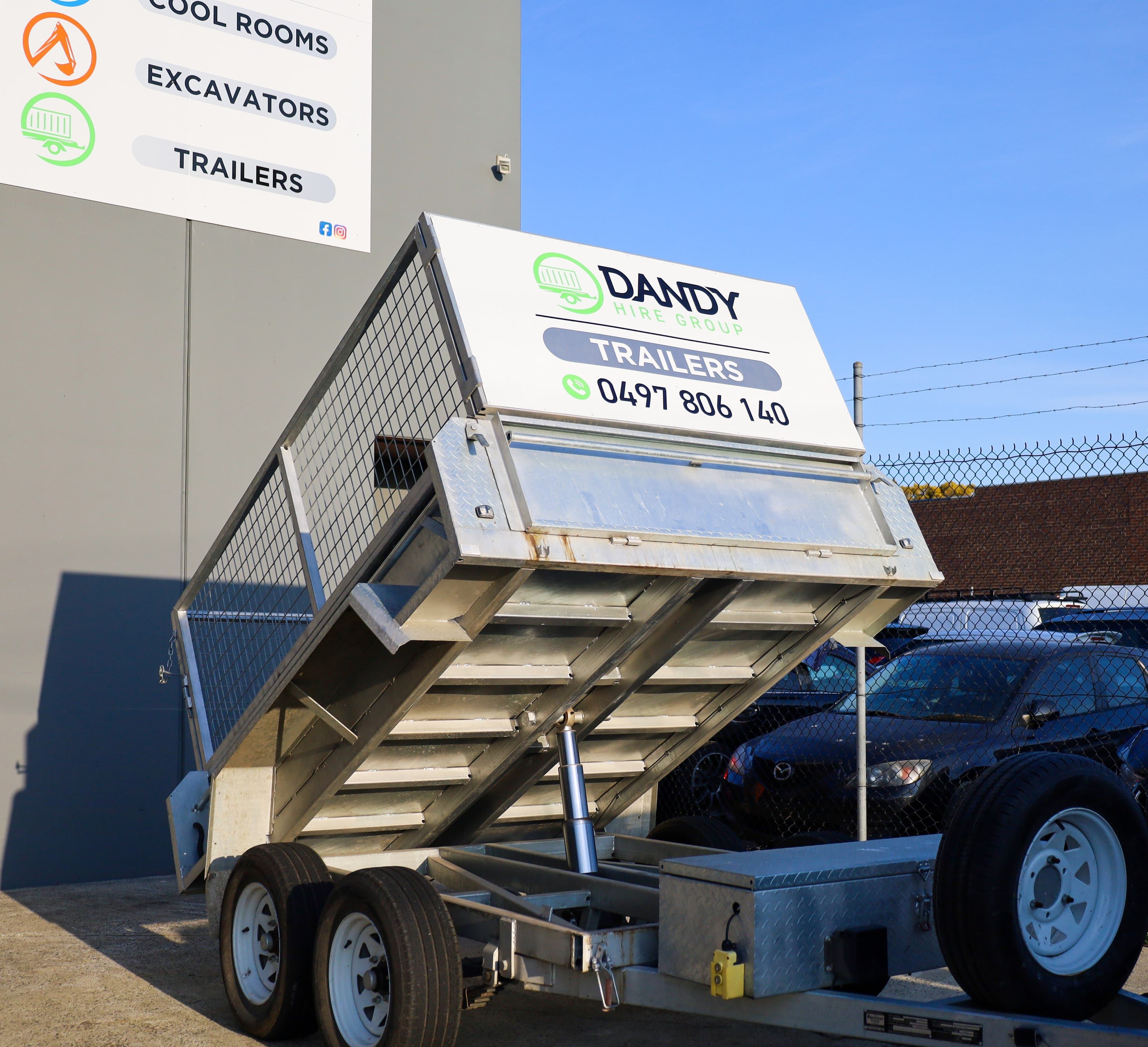 9x5 Tipper Trailer hire in Dandenong