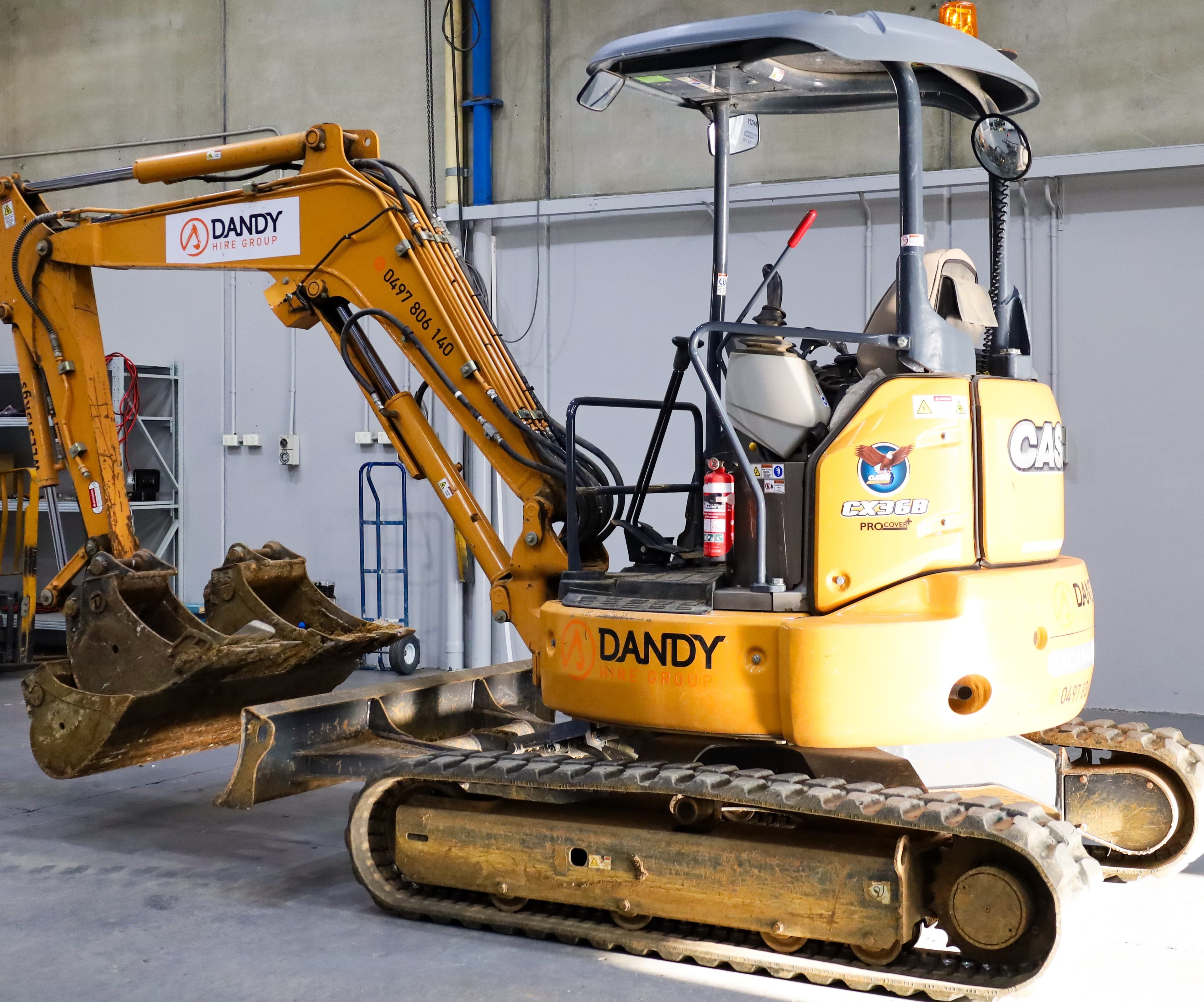 Case CX36B Mini Excavator hire in Dandenong