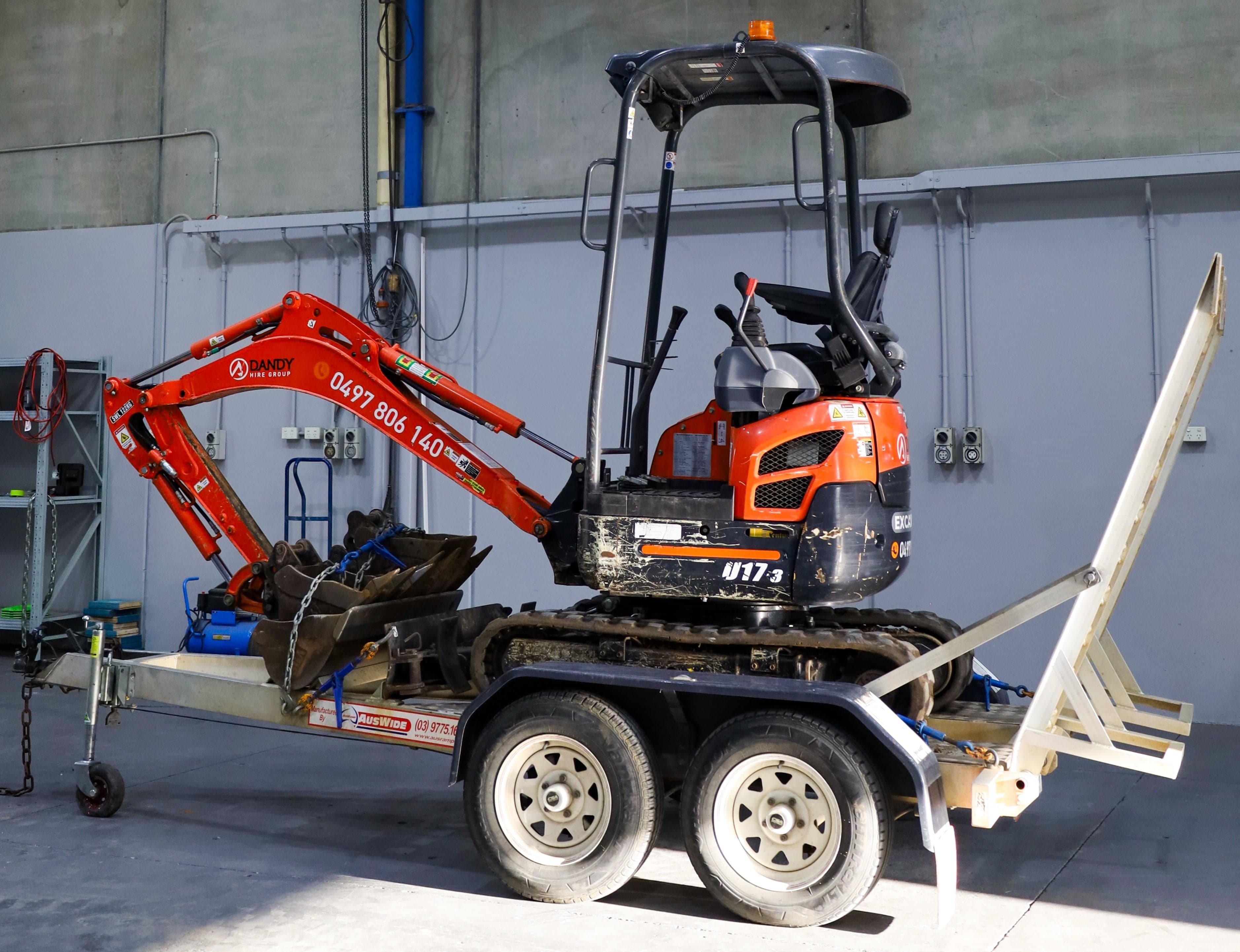 Kubota Excavator U17-3 hire in Dandenong